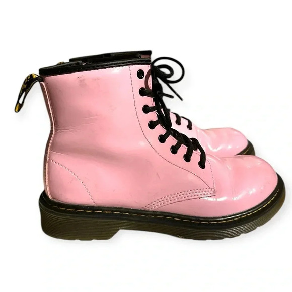 Dr. Martens gir’s 1460 pink ankle patent leather Boot Size 4M - Picture 6 of 11